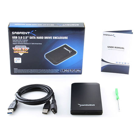 Sabrent USB 3.0 2.5" SATA Hard Drive Enclosure