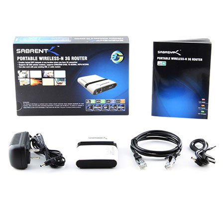 Sabrent Wireless-N 802.11n 3G Network Router, USB & RJ-45 Ethernet