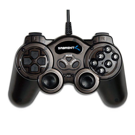 Sabrent 12-Button USB 2.0 Game Controller for PC/MAC/Linux, 2 Pack