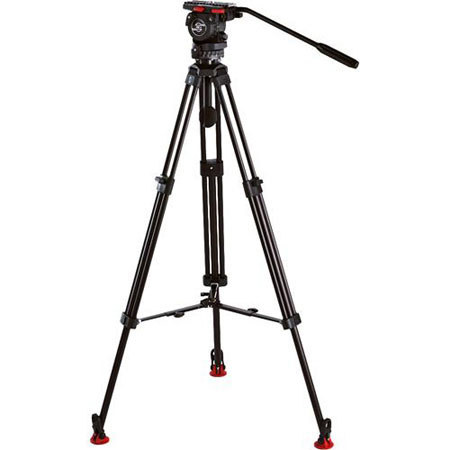 Sachtler 0372 System FSB 4 2-section Aluminum Tripod w/ FSB 4 Fluid Head - Black