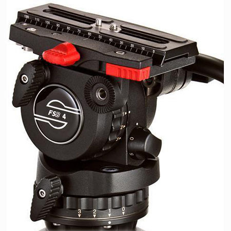 Sachtler 0372B System FSB 4 MD PowerSet with FSB 4 Fluid Head, Aluminum Tripod Legs DA 75 Long, Set Mid-Level Spreader 75, Padded Bag DV 75 L, FSB PowerSet Complete for Canon, Supports 8 lbs, Maximum Height 62"