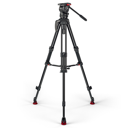 Sachtler FSB 4 Fluid Head with 75/2 AL MK II Tripod, Mid Spreader & Rubber Feet