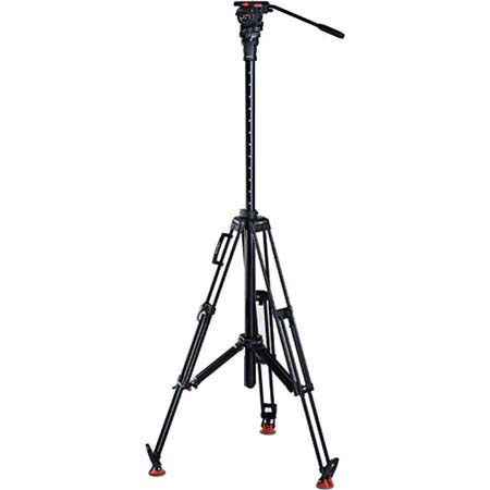 Sachtler FSB-8 3-section Aluminum Tripod with FSB-6 Fluid Head - Black