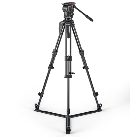 Sachtler FSB 6 MK II Fluid Head w/75/2 CF MK II Tripod and SP 75 Ground Spreader