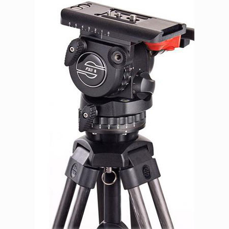 Sachtler 0743 System FSB8 T /2 MD with FSB8 T Fluid Head, Aluminum Tripod Legs ENG 75 2D, Set Mid-Level Spreader 75, & Padded Bag DV 75 S, Supports 20 lbs, Maximum Height 63"