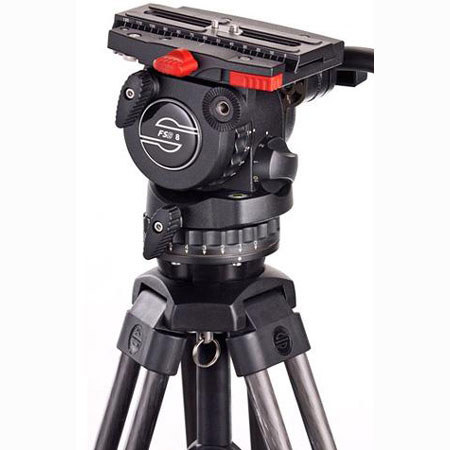Sachtler 0773B System FSB8 /2 MD PowerSet with FSB 8 Fluid Head, Aluminum Tripod Legs ENG 75 2D, Set Mid-Level Spreader 75, Padded Bag DV 75 S and FSB PowerSet Complete for Panasonic, Supports 20 lbs, Maximum Height 63"