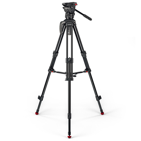 Sachtler Ace M Fluid Head with Ace MK II Aluminum Tripod and Mid-Level Spreader