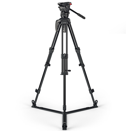 Sachtler Ace M MK II Fluid Head w/Ace 75/2 AL MK II Tripod,SP 75 Ground Spreader