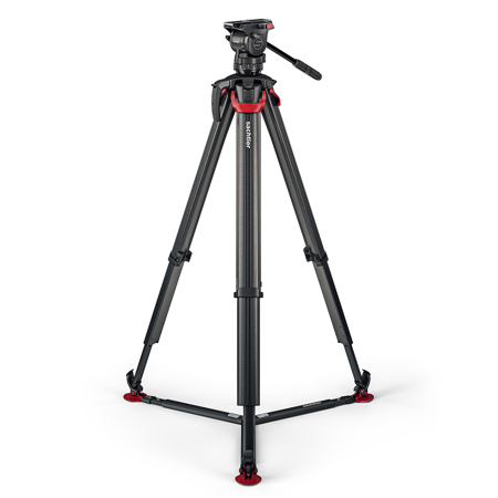 Sachtler Ace XL MK II Fluid Head with Flowtech 75 CF Tripod and Ground Spreader