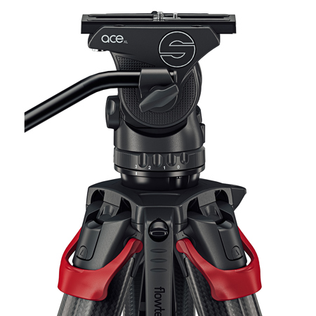 Sachtler Ace XL MK II Fluid Head with Flowtech 75 CF Tripod & Mid