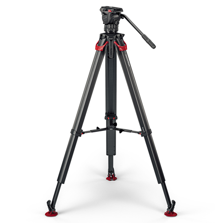 Sachtler Ace XL MK II Fluid Head with Flowtech 75 CF Tripod & Mid