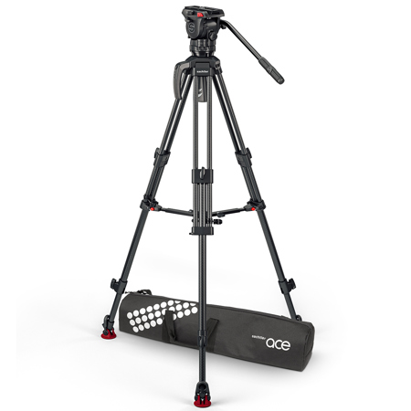 Sachtler Ace XL MK II Fluid Head with 75/2 CF MK II Tripod & Mid