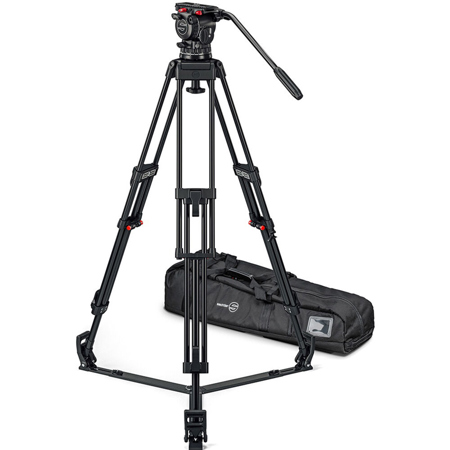 Sachtler FSB 10 Mk II Fluid Head with ENG 2 D AL Tripod & SP 100 Ground Spreader