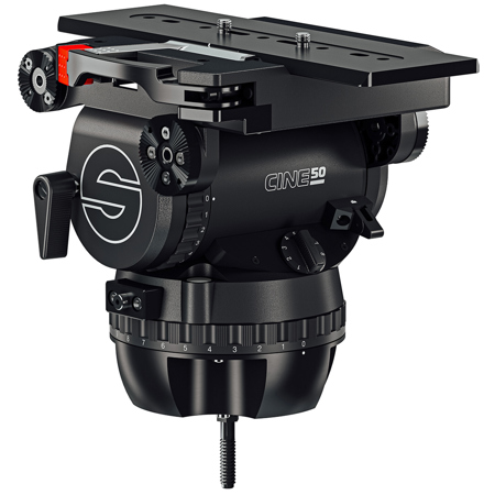 Sachtler Cine 20 Fluid Head w/flowtech 100 3-Section CF Tripod & Mid Spreader