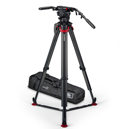 Sachtler Cine 20 Fluid Head with ENG 2 CF 3-Section Tripod & Mid-Level Spreader