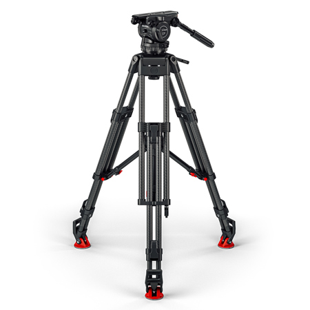 Sachtler Cine 30 Fluid Head with EFP 2 CF 3-Section Tripod & Mid-Level Spreader