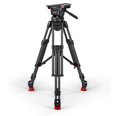 Sachtler Cine 30 Fluid Head with EFP 2 CF 3-Section Tripod and Ground Spreader