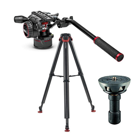 Sachtler Flowtech 75 MS Carbon Fiber Tripod w/608 Fluid Head, Half 