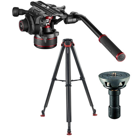 Sachtler Flowtech 75 MS Carbon Fiber Tripod w/612 Fluid Head, Half Ball Leveler