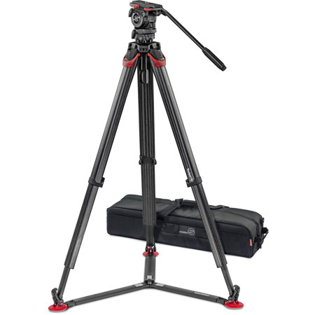 Sachtler FSB 4 Fluid Head System, flowtech 75mm CF Tripod, GS, Side Load Plate