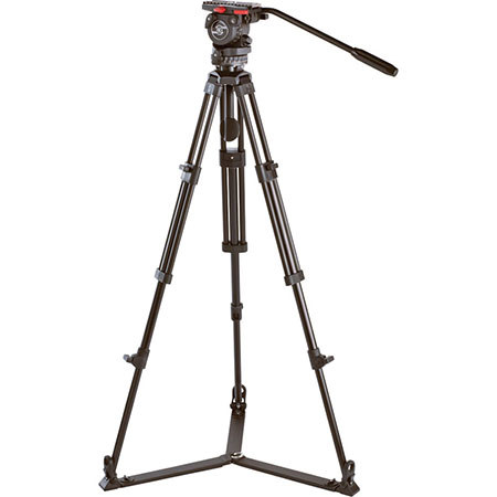 Sachtler 75/2 D 2-section Aluminum Tripod with FSB 4 Fluid Head - Black
