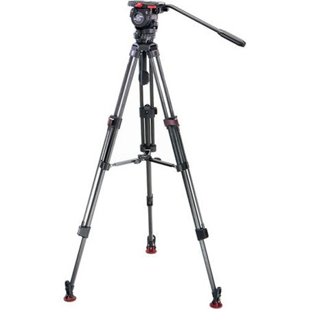 Sachtler FSB-6 3-section Carbon Fiber Tripod with FSB-6 Fluid Head - Black