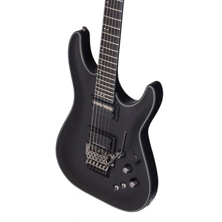 Schecter Blackjack SLS C-1 Floyd Rose-Sustainiac LH Electric Guitar, Satin Black