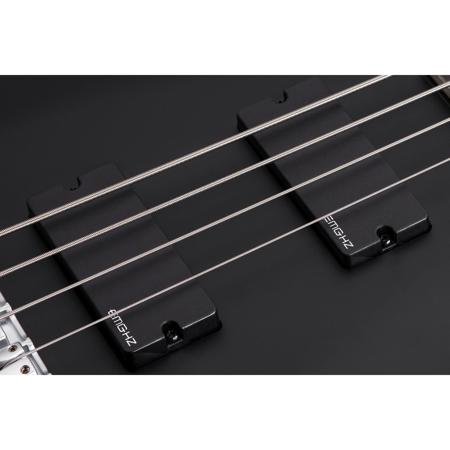 Schecter Damien Platinum 4-String Bass Electric Guitar, Satin Black
