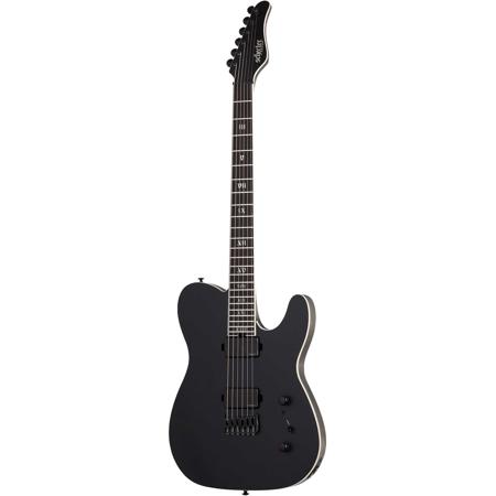 Schecter PT SLS Elite Evil Twin Electric Guitar, Ebony Fretboard, Satin Black