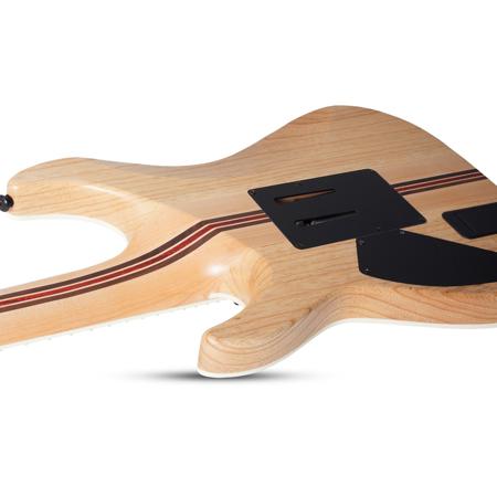 Schecter C-7 FR SLS Elite 7-String Electric Guitar, Ebony, Black Fade Burst