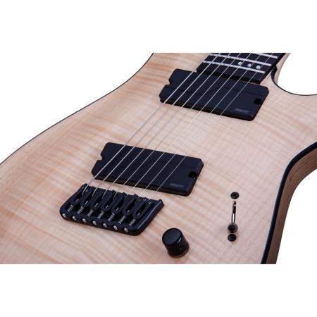 Schecter C-7 Multiscale SLS Elite 7-String Electric Guitar, Gloss Natural