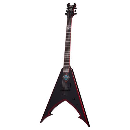 Schecter Balsac The Jaws 'o Death 6-String Electric Guitar, Gloss Black