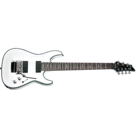 Schecter Hellraiser C-7 Floyd Rose 7-String Electric Guitar, Gloss White