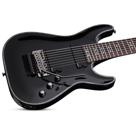 Schecter Hellraiser C-8 FR 8-String Electric Guitar, Gloss Black