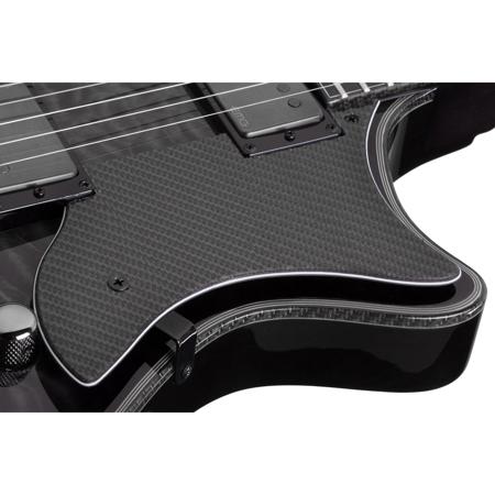 Schecter Hellraiser Hybrid Tempest Electric Guitar, Transparent Black Burst