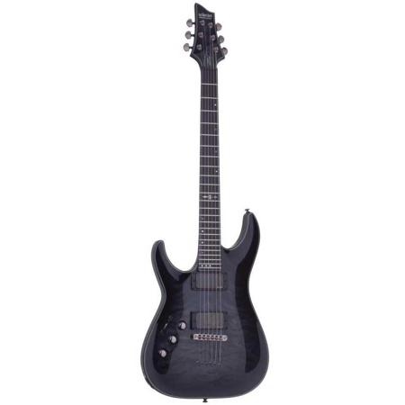 Schecter Hellraiser Hybrid C-1 Left-Handed Electric Guitar, Trans Black Burst
