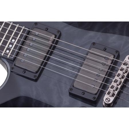 Schecter Hellraiser Hybrid C-1 Left-Handed Electric Guitar, Trans Black Burst