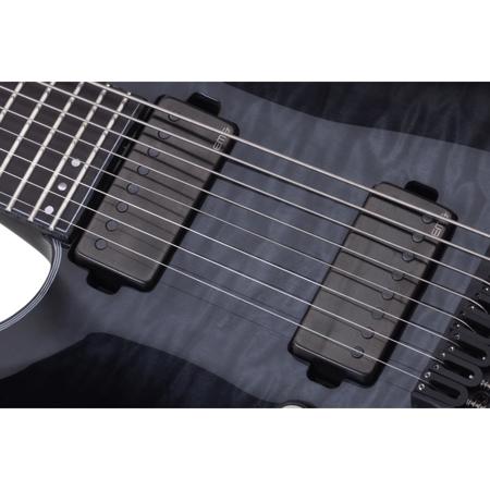 Schecter Hellraiser Hybrid C-8 Left-Handed Electric Guitar, Trans Black Burst