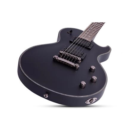 Schecter Hellraiser Solo-II Passive Left Handed Electric Guitar, Satin Black