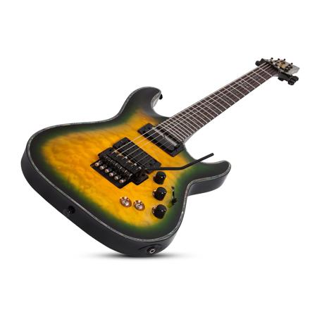 Schecter Hellraiser C-1 Passive FR Sustainiac Electric Guitar, Dragon Burst