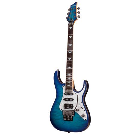 Schecter Banshee-6 Floyd Rose Extreme Electric Guitar, Ocean Blue Burst