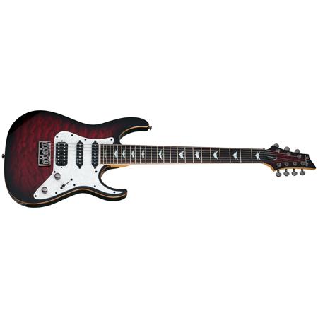 Schecter Banshee-7 Extreme 7-String Electric Guitar, Black Cherry