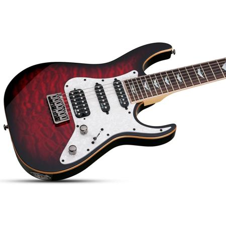 Schecter Banshee-7 Extreme 7-String Electric Guitar, Black Cherry