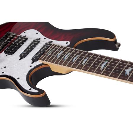Schecter Banshee-7 Extreme 7-String Electric Guitar, Black Cherry