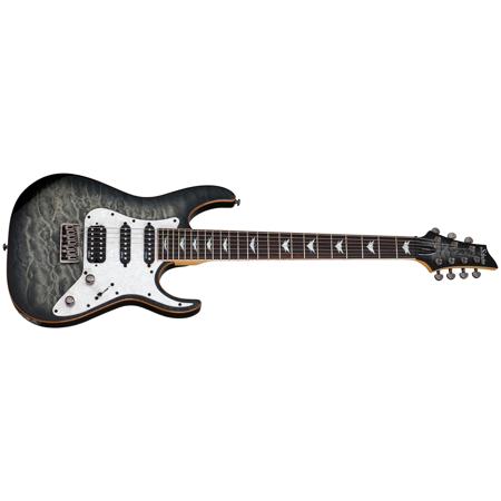 Schecter Banshee-7 Extreme 7-String Electric Guitar, Charcoal Burst