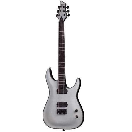 Schecter Keith Merrow KM-6 Electric Guitar, Ebony Fretboard, Trans White Satin