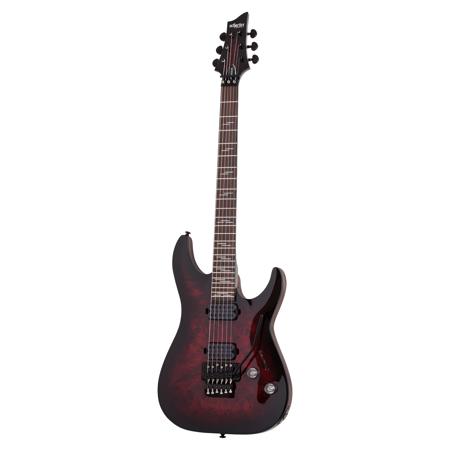Schecter Omen Elite-6 FR Electric Guitar, Rosewood, Black Cherry Burst