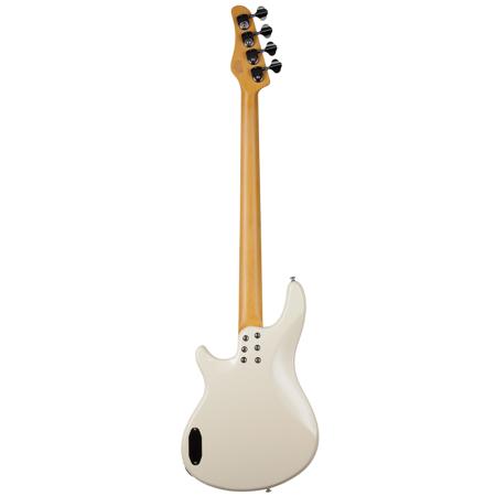 Schecter CV-4 Bass Electric Guitar, Maple Fretboard, Ivory