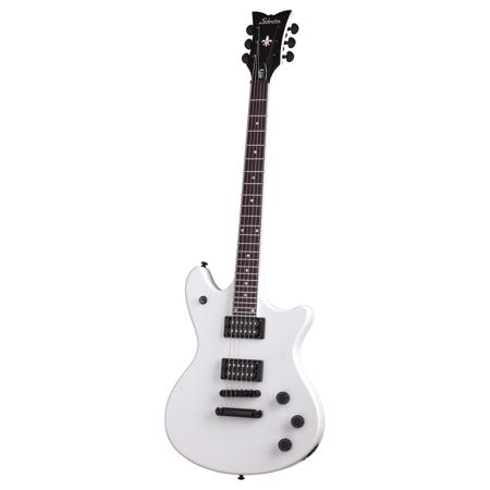 Schecter Jerry Horton Tempest 2015 Electric Guitar, Rosewood, Satin White