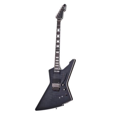Schecter Jake Pitts E-1 FR Sustainiac Electric Guitar, Transparent Black Burst